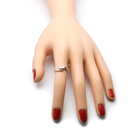 Pierścionek Srebrny z Cyrkoniami Regulowany