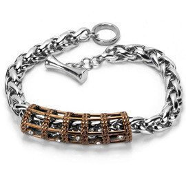 Bransoletka ze Stali Szlachetnej z Cyrkoniami