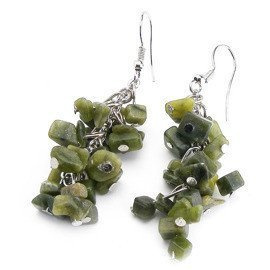 Kolcyzki z Zielonymi Kamieniami