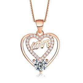 Srebrna Zawieszka Serduszko Pokryte Złotem