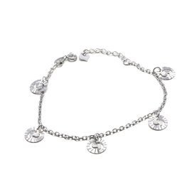 Srebrna Bransoletka z Kółeczkami