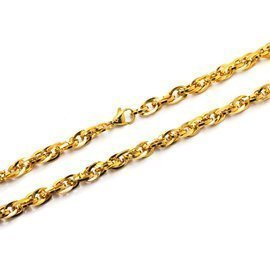 Złoty Łańcuszek ze Stali Szlachetnej Kordel