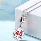 Srebrna Zawieszka Przywieszka 40 Urodziny