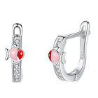 Srebrne Kolczyki z Rybkami