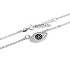 Naszyjnik Srebrny Oko Szczęścia z Cyrkoniami