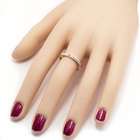 Złota Obrączka 375 z Diamentami Szlif Brylantowy