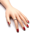 Srerbna Obrączka Wysadzana Cyrkoniami