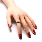 Srebrny Pierścionek z Diamentowymi Cyrkoniami