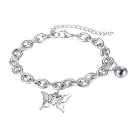 Bransoletka z Motylkiem Stal Szlachetna