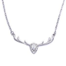 Srebrny Naszyjnik Wysadzany Cyrkoniami