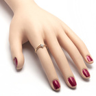 Złoty Pierścionek Zaręczynowy Wysadzany Brylantami