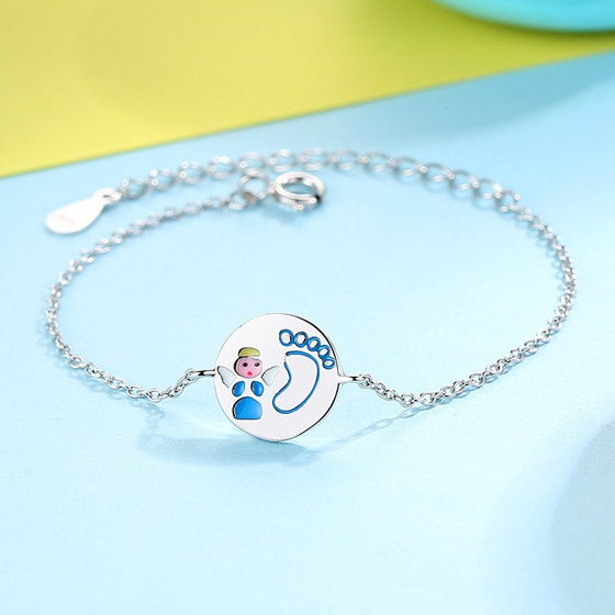 Bransoletka Srebrna Anioołek