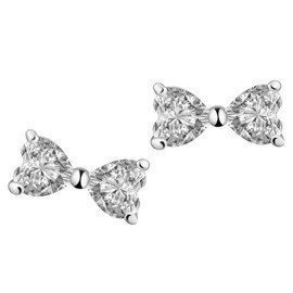 Srebrne Kolczyki Dwa Serca