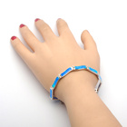 Srebrna Bransoletka z Niebieskim Opalem