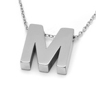 Naszyjnik Literka M Stal Szlachetna