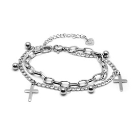 Bransoletka z Krzyżykami Stal Szlachetna