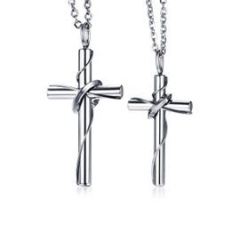 Komplet 2 Naszyjników dla Pary z Krzyżykiem