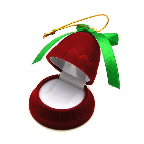 Czerwony Dzwonek z Kokardą na Biżuterię