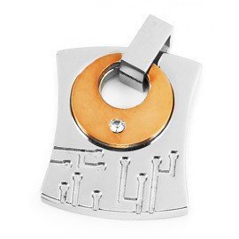 Zawieszka Złota z Cyrkonią Stal Szlachetna