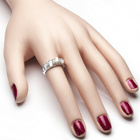 Pierścionek Srebrny z Białym Koralem Masą Perłową