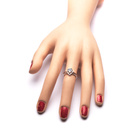 Pierścionek Srebrny Serce z Brylantową Cyrkonią