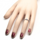 Srebrny Pierścionek Kwiat z Białymi Kamieniami