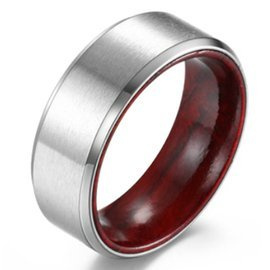 Gładka Obrączka ze Stali Szlachetnej