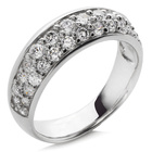 Srebrna Obrączka z Wysadzana Cyrkoniami