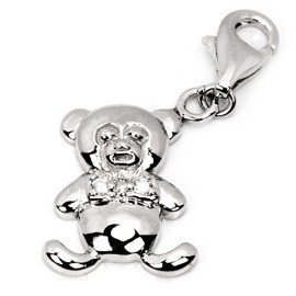 Przywieszka do Bransoletek Srebrna Miś