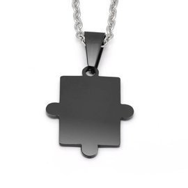 Naszyjnik z Puzzlami Stal Szlachetna