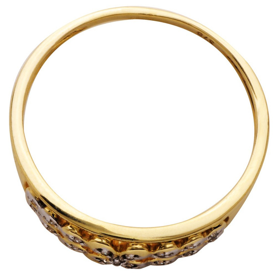 Złota Obrączka Wysadzana Brylantami