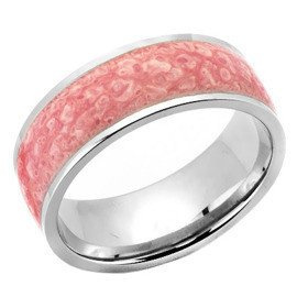 Ozdobna Obrączka ze Stali Szlachetnej