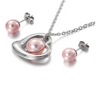 Komplet Naszyjnik i Kolczyki Stal Szlachetna