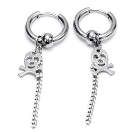 Kolczyki z Czaszką ze Stali Szlachetnej