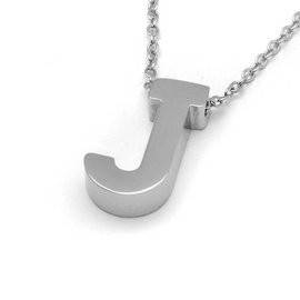 Naszyjnik Literka J Stal Szlachetna