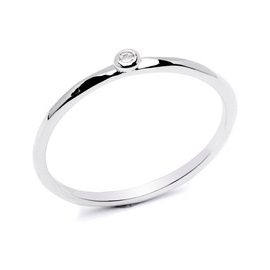 Pierścionek Srebrny z Diamentową Cyrkonią