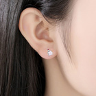 Srebrne Kolczyki Robaczek