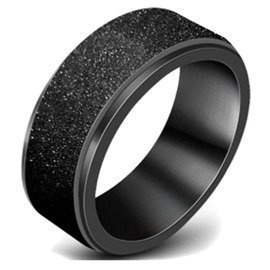 Czarna Obrączka ze Stali Chirurgicznej