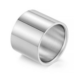 Szeroka Gładka Obrączka ze Stali Szlachetnej