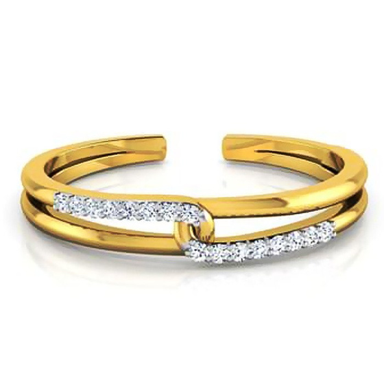 Złoty Pierścionek z Brylantami na Zaręczyny