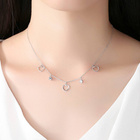 Srebrny Naszyjnik z Serduszkami