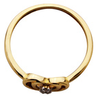 Pierścionek Złoty z Sercem i Brylantami