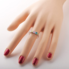 Srebrny Pierścionek z Różnokolorowymi Cyrkoniami