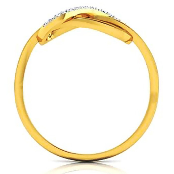 Złoty Pierścionek 585 z Brylantami Nieskończoność