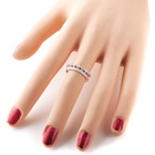 Srebrny Pierścionek Kształt Korony z Cyrkoniami