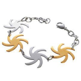 Damska Bransoletka Złota Stal Chirurgiczna