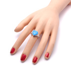 Srebrny Pierścionek z Opalem i Cyrkoniami