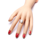 Srebrny Pierścionek z Dużą Cyrkonią