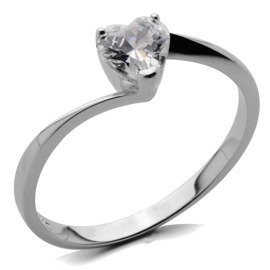 Srebrny Pierścionek z Serduszkiem