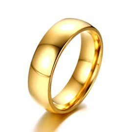 Złota Obrączka ze Stali Szlachetnej